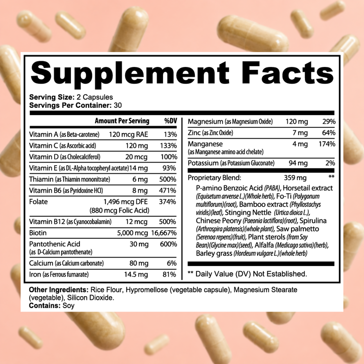 Bloomli Hair Vitamin Capsules